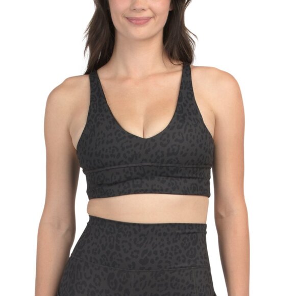 GOTTEX Cheetah Printed V-neck Bra - Picture 1 of 2